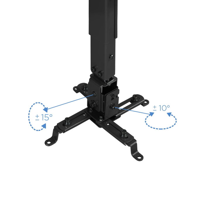 Tooq Soporte de Techo para Proyector PJ2012T-B Inclinable Negro